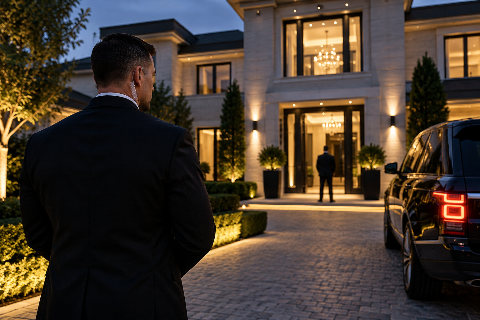 Residential security at a private residence
